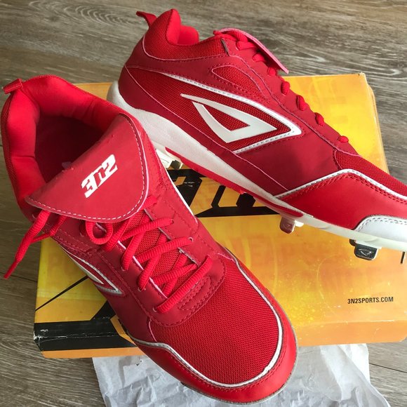 3N2 RALLY Metal Fastpitch Softball Cleats Sz 11.5 - Picture 2 of 5